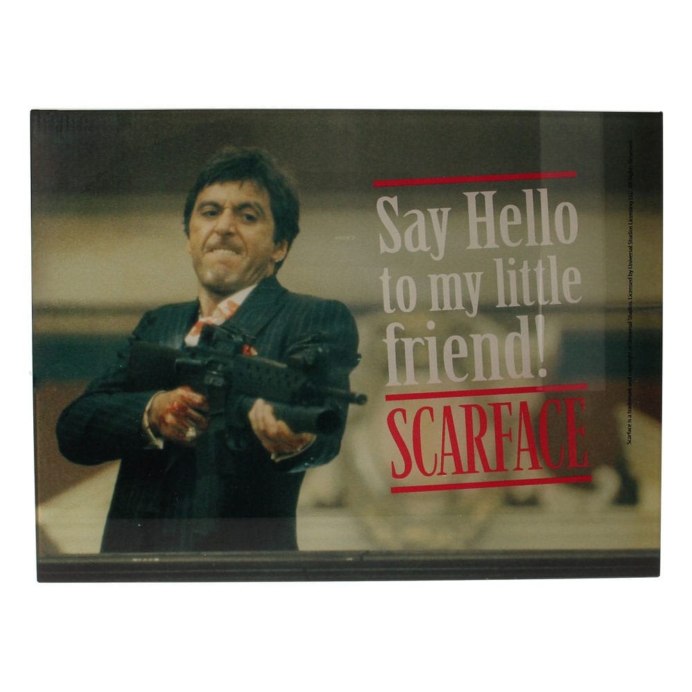 Scarface Affiche en verre Say Hello 40 x 30 cm - Scarface