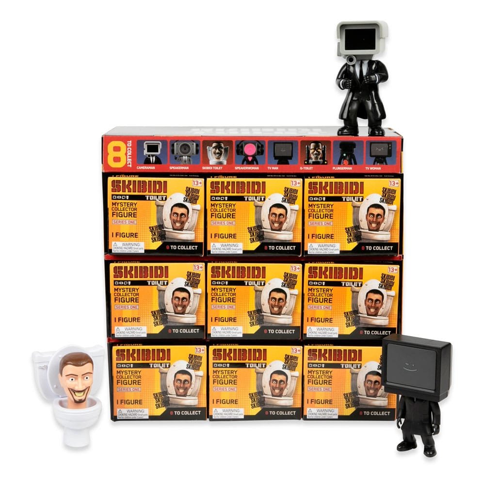 Skibidi Toilet présentoir figurines Series 1 11 cm (9) - fig-mini-figurines