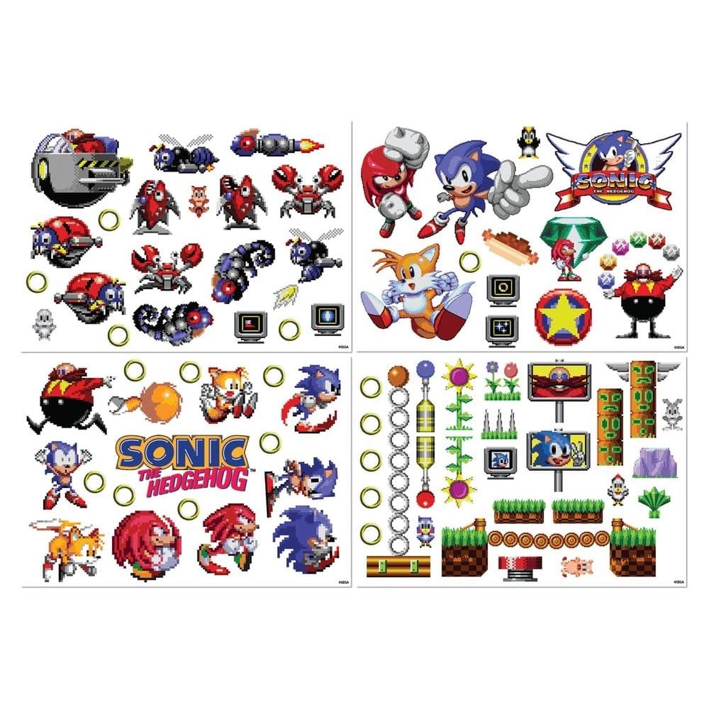 Sonic - The Hedgehog stickers tech