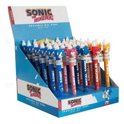 Sonic - The Hedgehog Stylo gel effaçable Characters Présentoir (30)