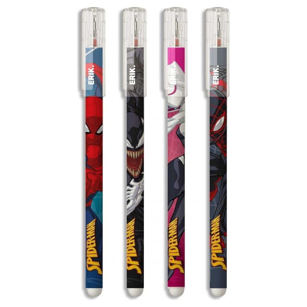 Spider-Man stylo effaçable Set de 4