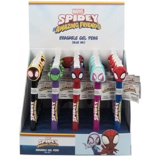 Spidey & Friends Stylo gel effaçable Friends Présentoir (30) - type-papeterie