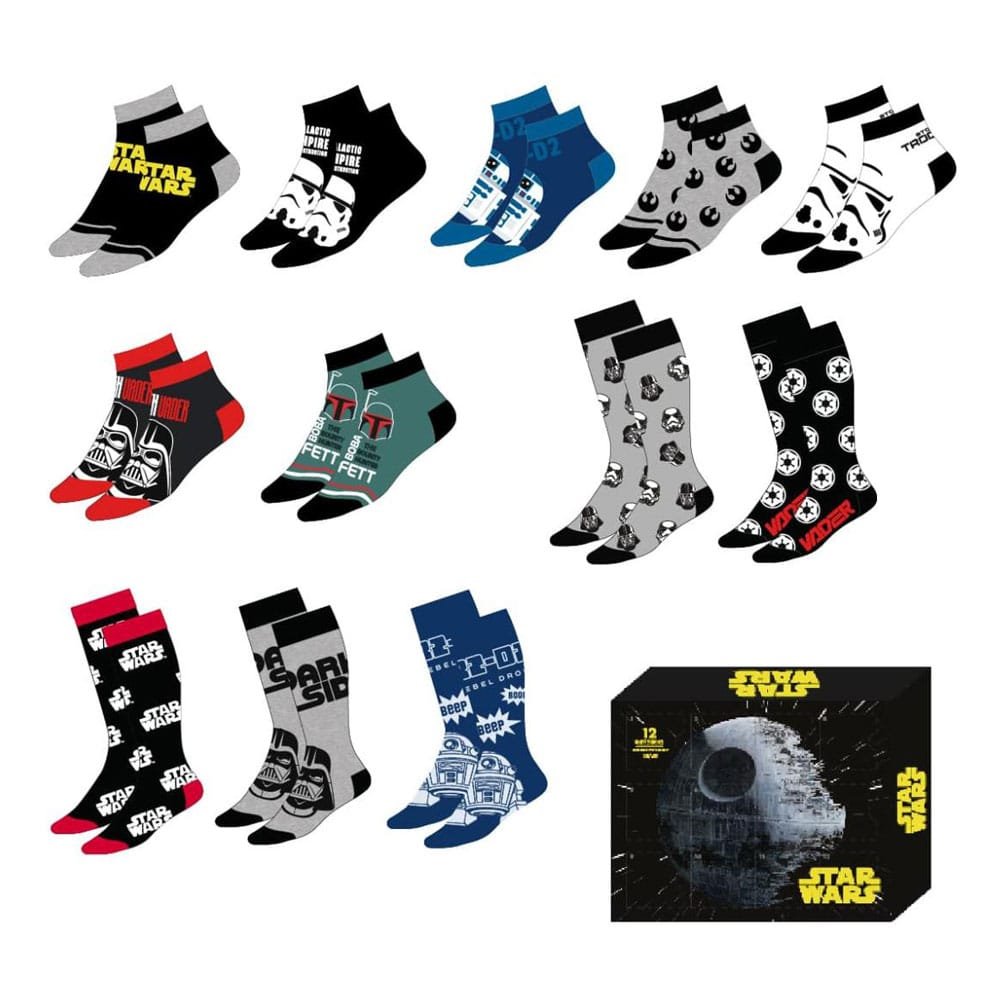 Star Wars pack 12 paires de chaussettes 38-45