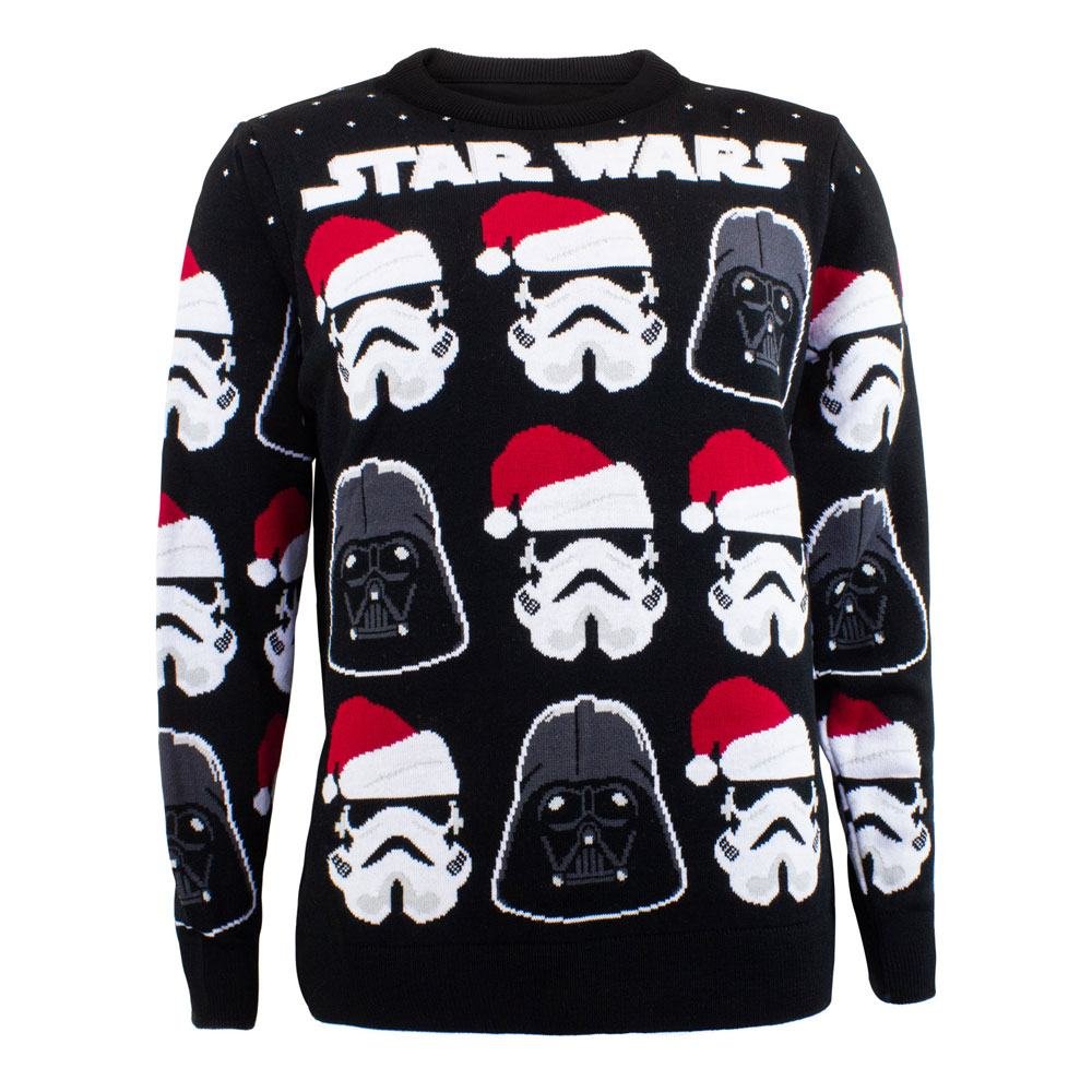 Star Wars Sweatshirt Christmas Jumper Darth Vader / Stormtrooper (XL) - type-sweaters