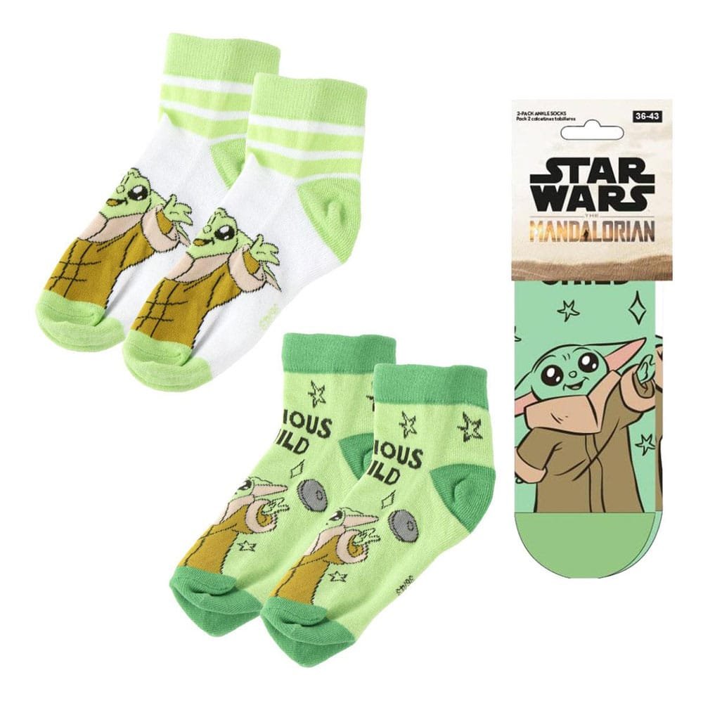 Star Wars: The Mandalorian pack de 2 chaussettes de cheville 38-45 - type-chaussures-chaussettes