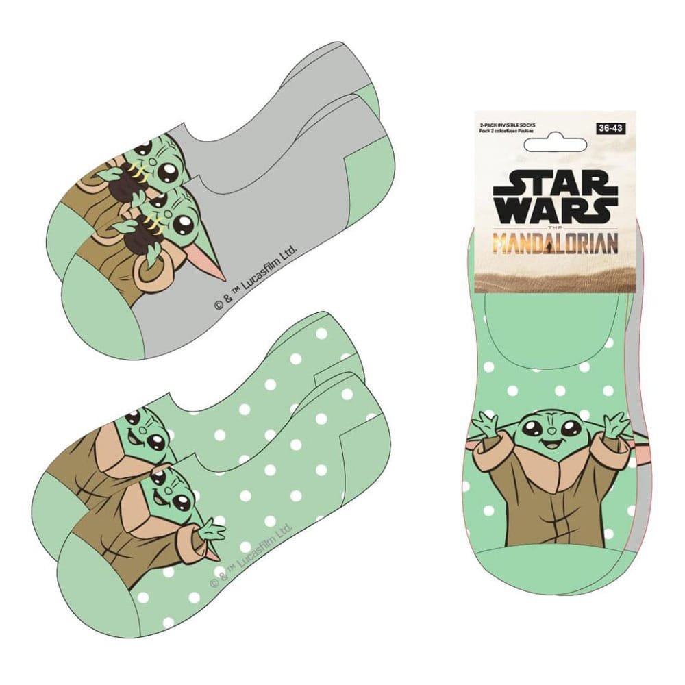 Star Wars: The Mandalorian pack de 2 chaussettes de pinkies 38-45 - type-chaussures-chaussettes