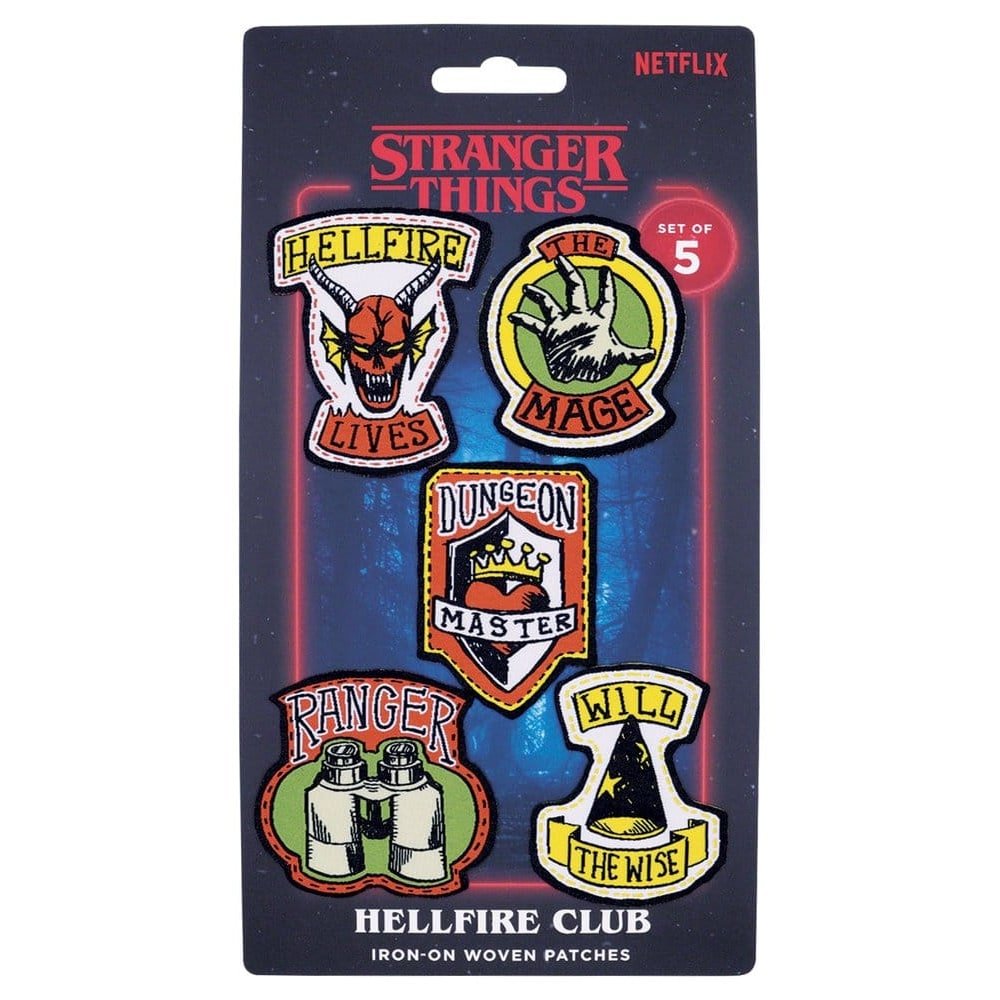 Stranger Things Patchs en Tissu 5-Pack