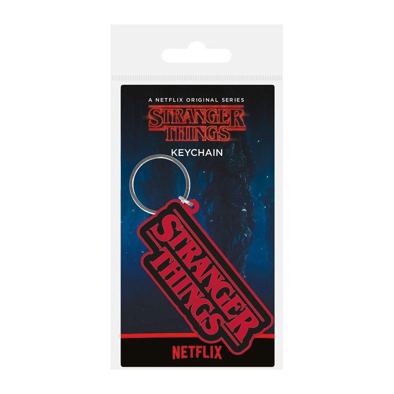 Stranger Things porte-clés caoutchouc Logo 6 cm
