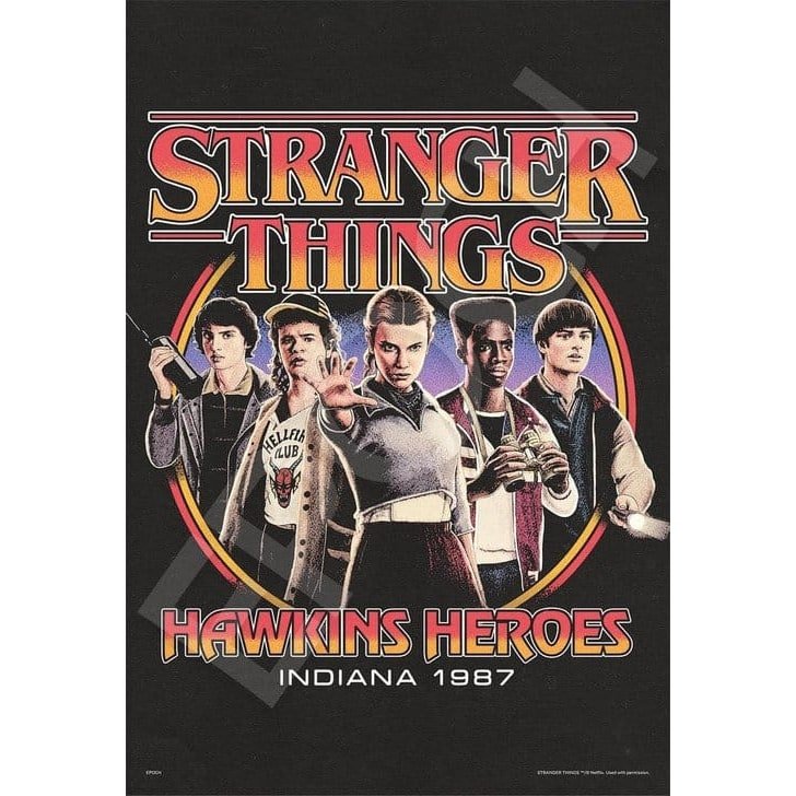 Stranger Things puzzle 1000 pièces Hawkins Heroes