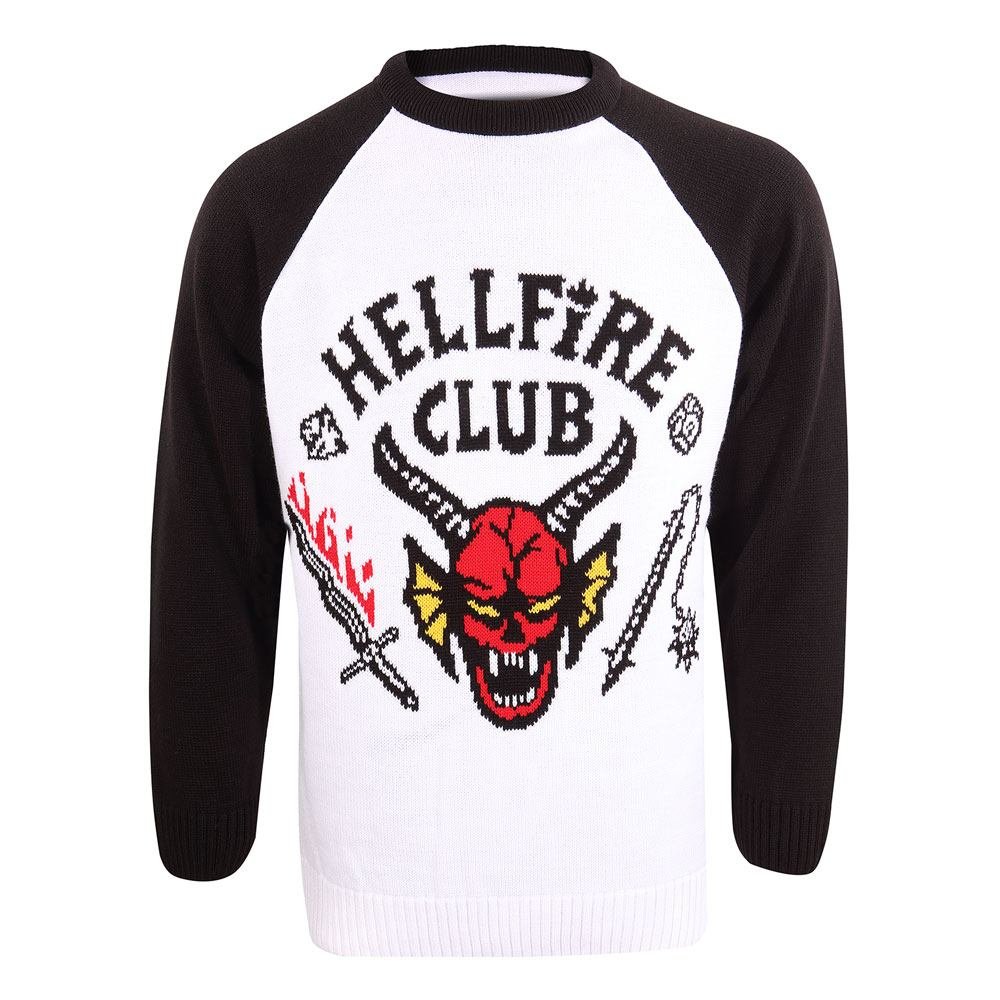 Stranger Things Sweatshirt Christmas Jumper Hellfire Club - cat-vetements-textile