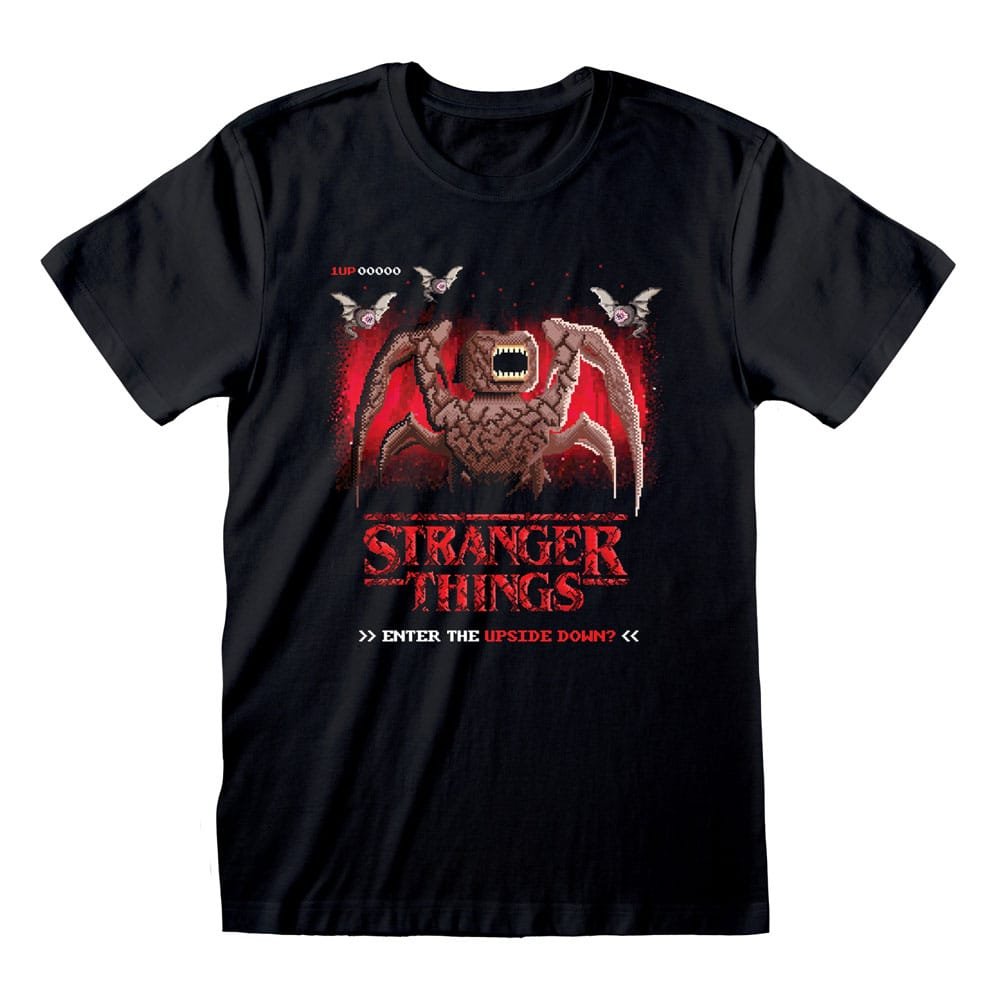 Stranger Things T-Shirt 8 Bit Upside Down (M)