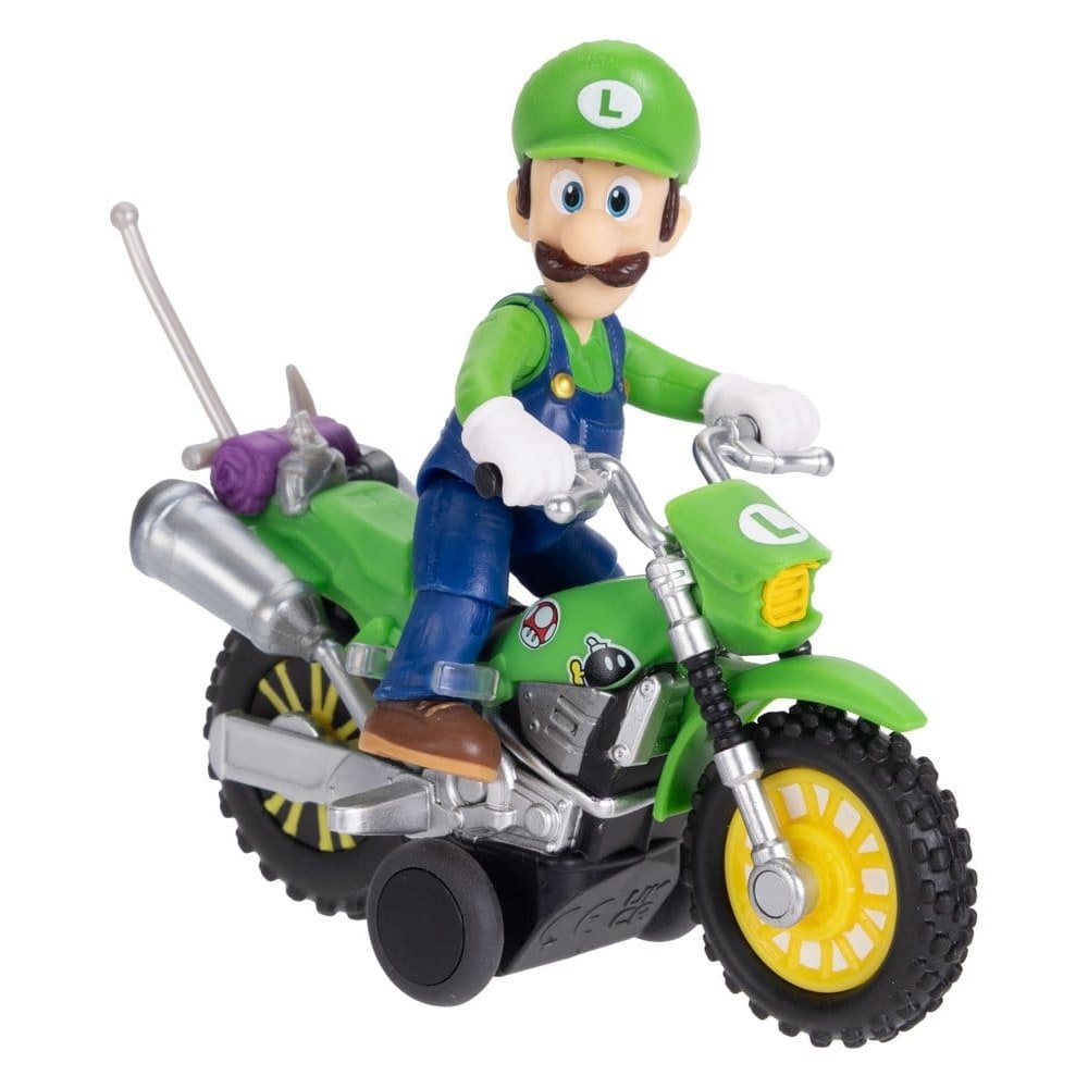 Super Mario Galaxy, le film figurine avec Moto à Rétrofriction Luigi 6 cm - super-mario - Goodies