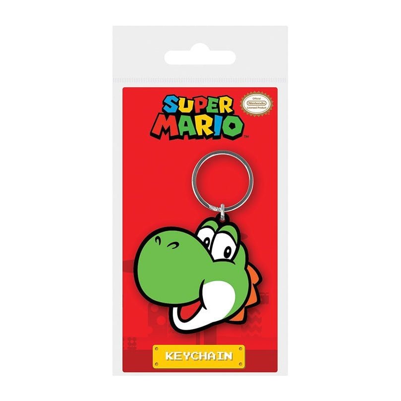 Super Mario porte-clés caoutchouc Yoshi 6 cm