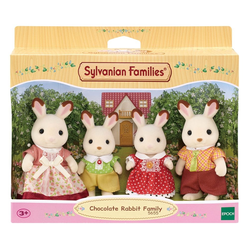 Sylvanian Families: La famille Lapin Chocolat Figurine 8 cm - Sylvanian Families
