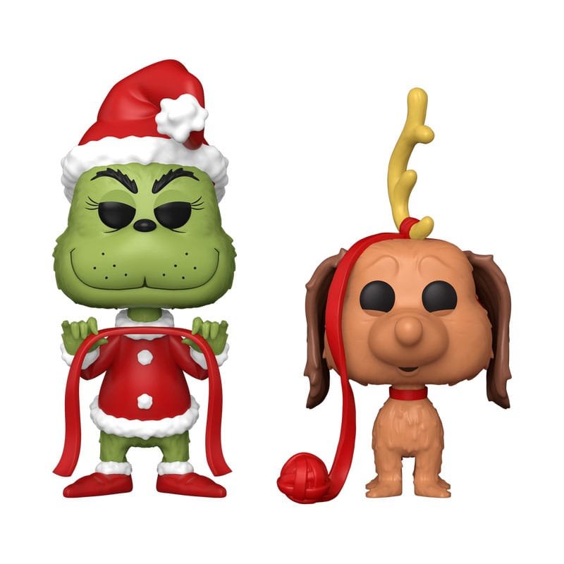 The Grinch(Anniversary) pack 2 POP! Books Vinyl figurines Grinch w/ Max 9 cm - Le Grinch