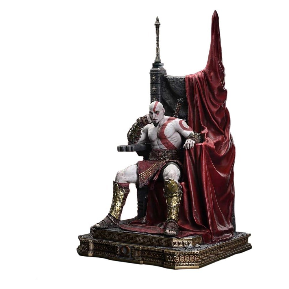 Throne Legacy God of War Series statuette 1/3 Ragnarok Young Thyself Kratos 91 c - God of War