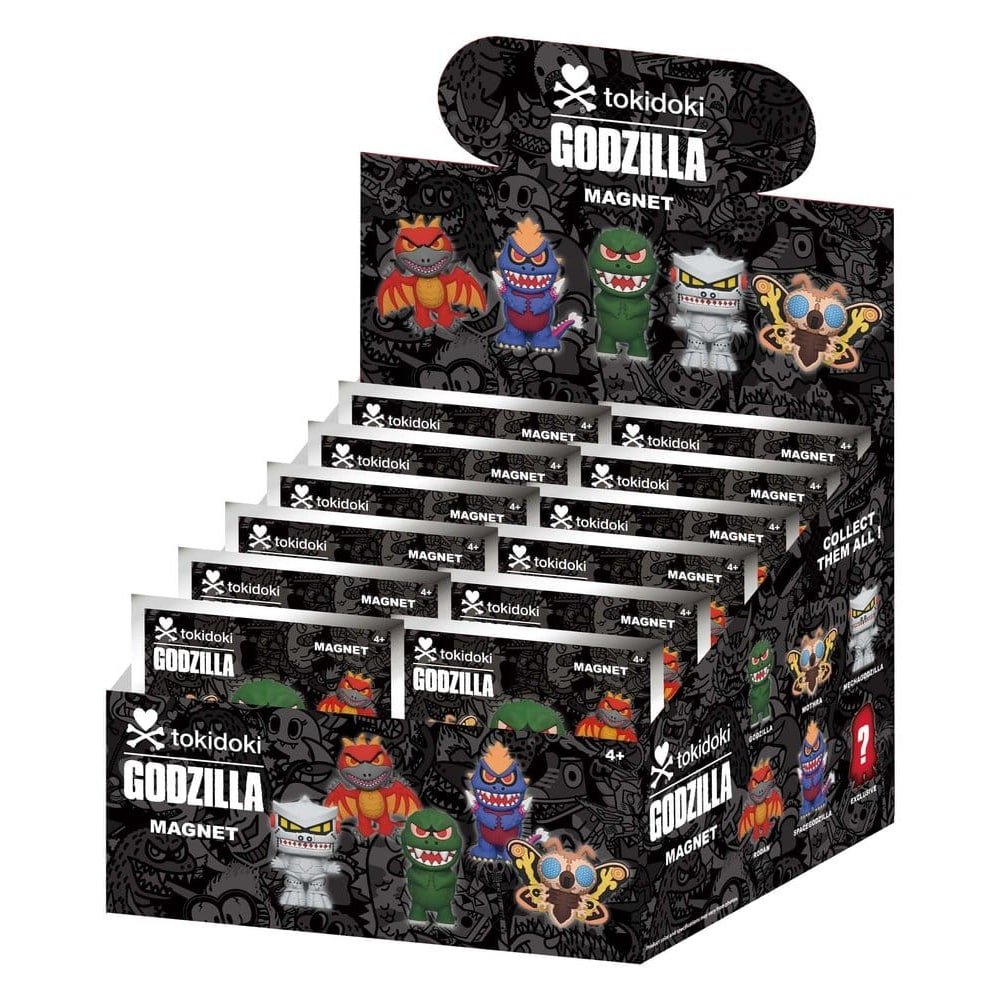 Tokidoki x Godzilla Aimants Blind Pack Serie 1 Présentoir (12) - tokidoki - Goodies