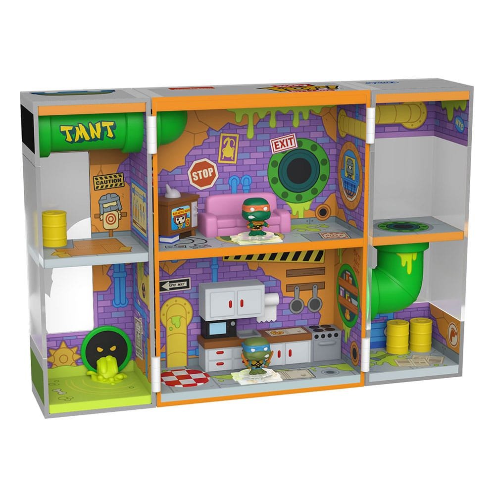 Tortues Ninja Bitty POP! Bitty Box présentoir avec 2 figurines en vinyle Sewer L - type-playsets