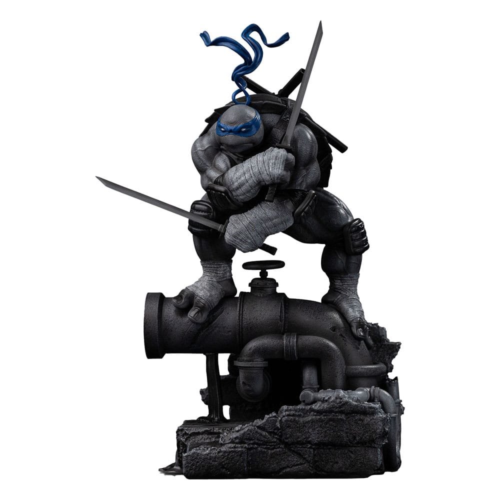 Tortues Ninja statuette 1/10 Art Scale Leonardo Black and White Variant 26 cm he - tortues-ninja - Goodies