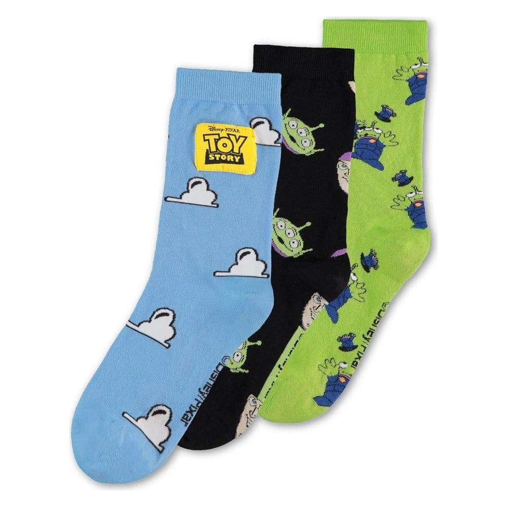 Toy Story 5 pack 3 paires de chaussettes Crew 39-42 - type-chaussures-chaussettes