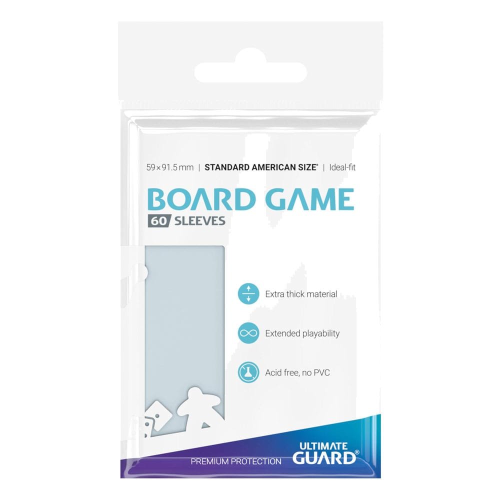 Ultimate Guard Board Game Sleeves (60) - Standard American - type-pochettes-pour-cartes-de-jeux-de-plateau
