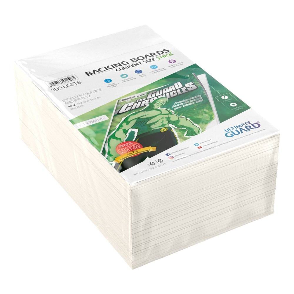 Ultimate Guard Comic Backing Boards (100) - Current Size Thick - type-stockage-protection-comics