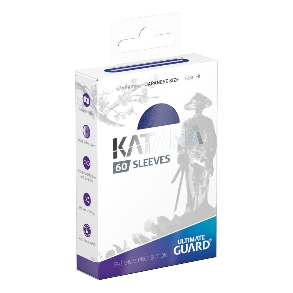 Ultimate Guard Katana Sleeves Japanese Size (60) - Blue - type-pochettes-pour-cartes-format-japonais