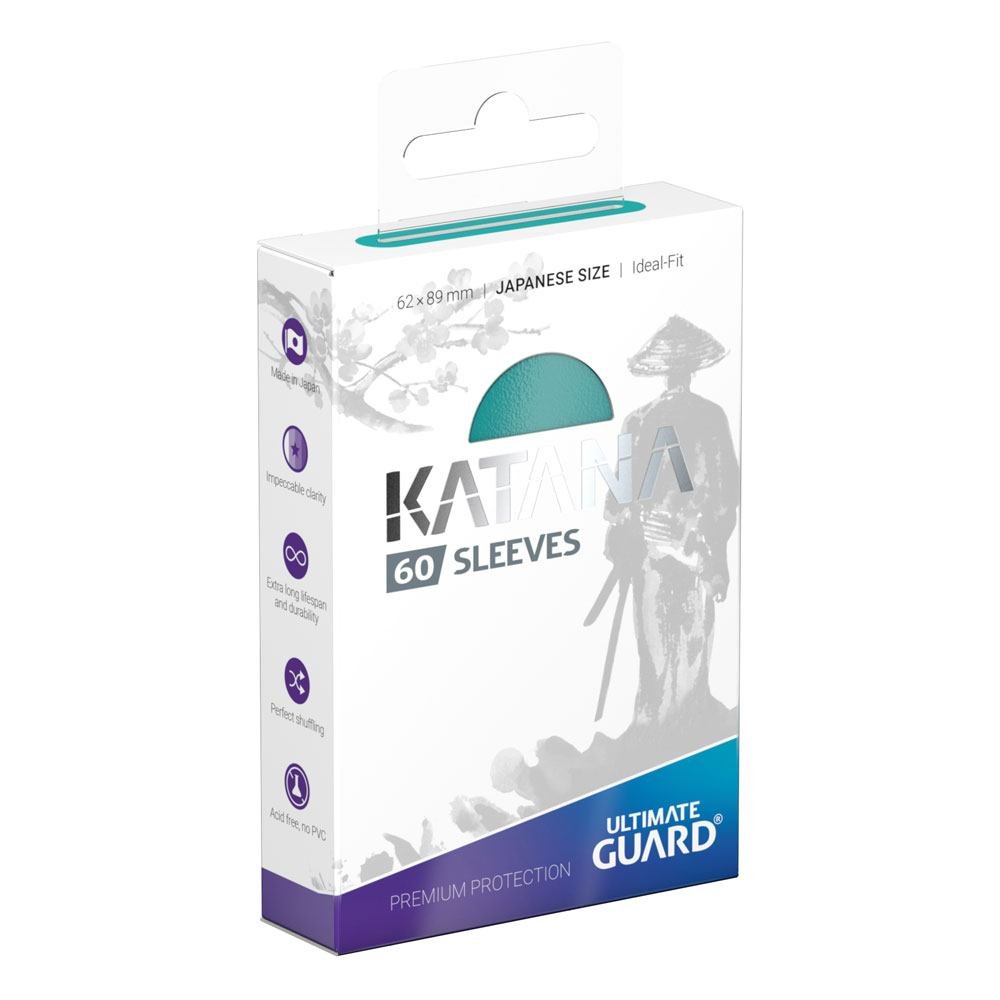Ultimate Guard Katana Sleeves Japanese Size (60) - Turquoise - type-pochettes-pour-cartes-format-japonais