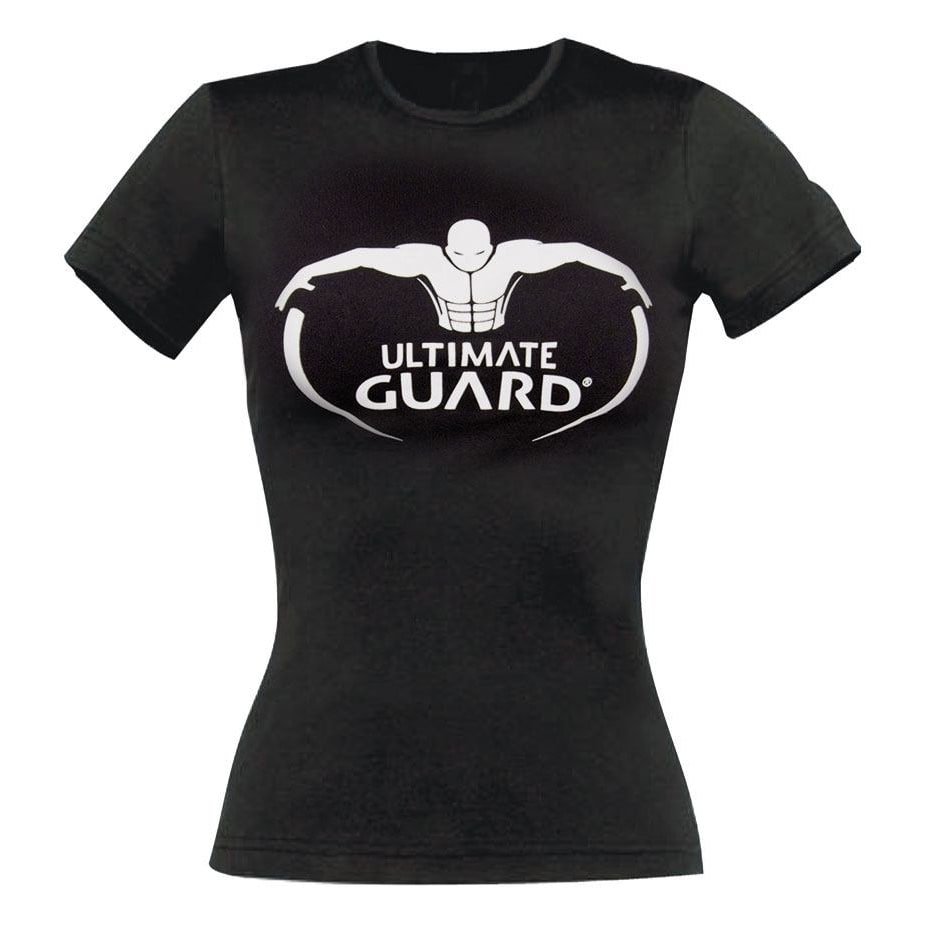 Ultimate Guard T-Shirt femme Logo Noir (XL) - cat-vetements-textile