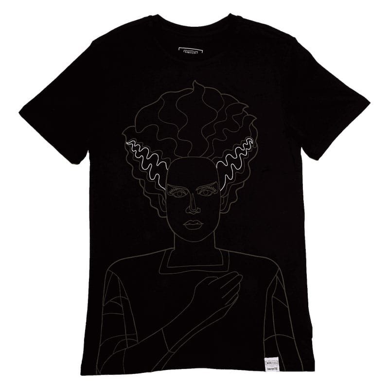 Universal Monsters by Loungefly Tee T-Shirt Unisexe Bride of Frankenstein (M) - type-sweaters