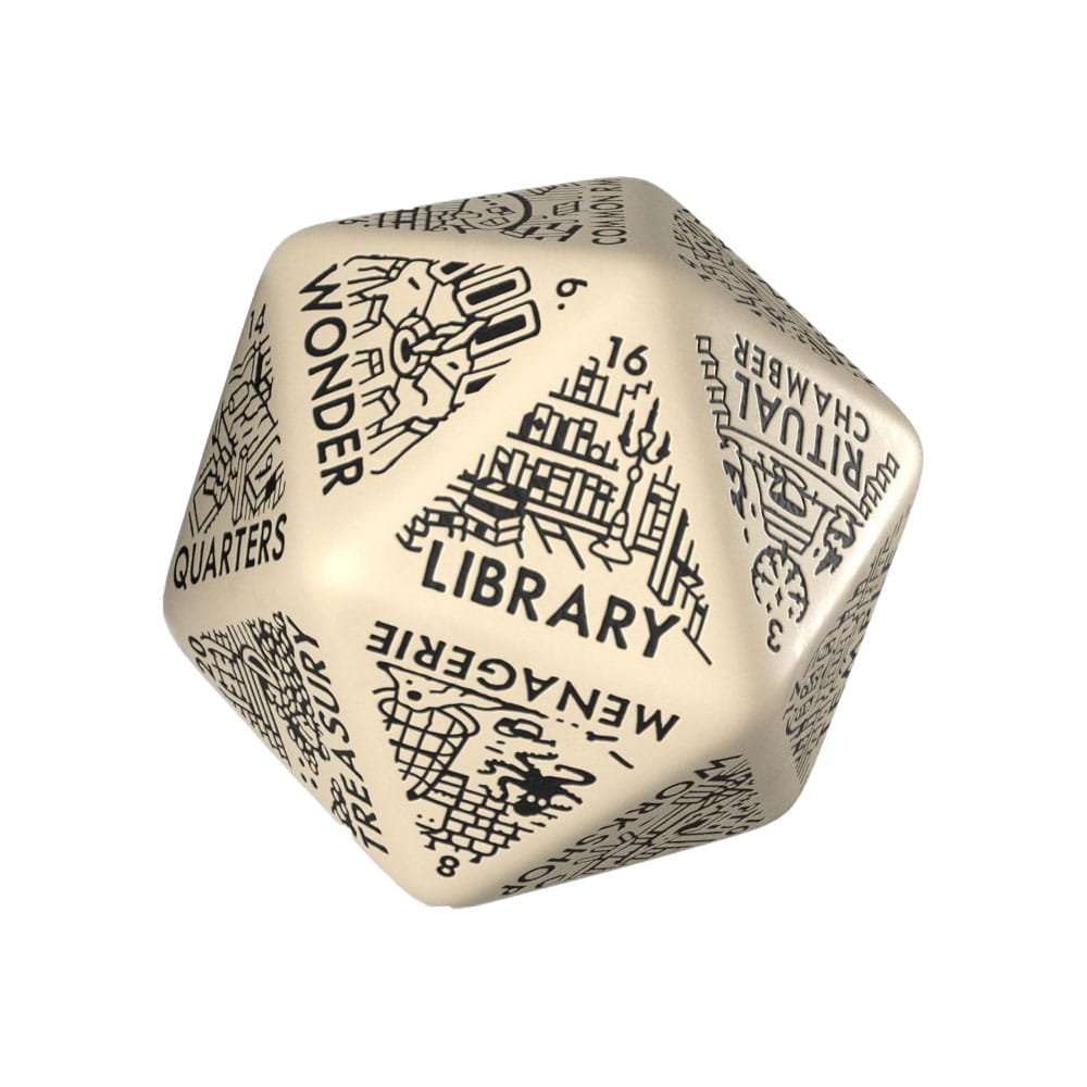 Viridian Jumbo dé Dungeon Room Generator D20 Beige - Viridian