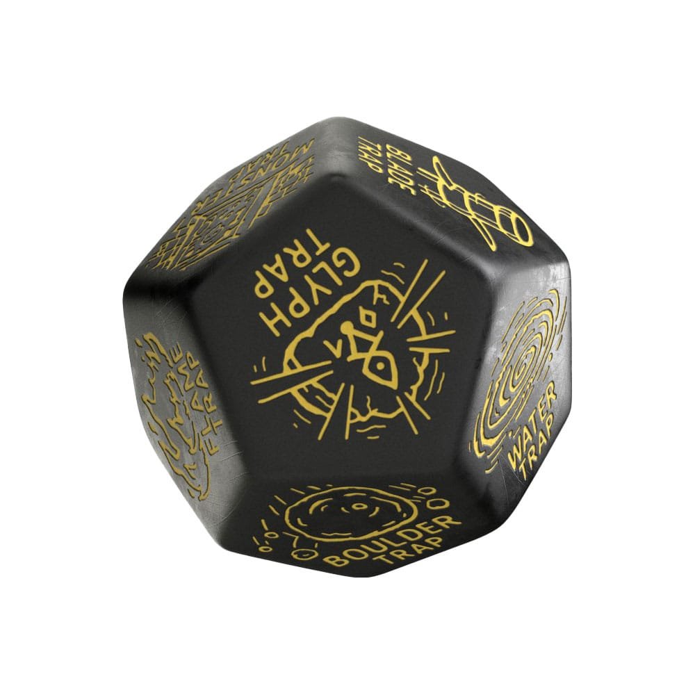 Viridian Jumbo dé Trap Generator Die D12 Noir - Viridian