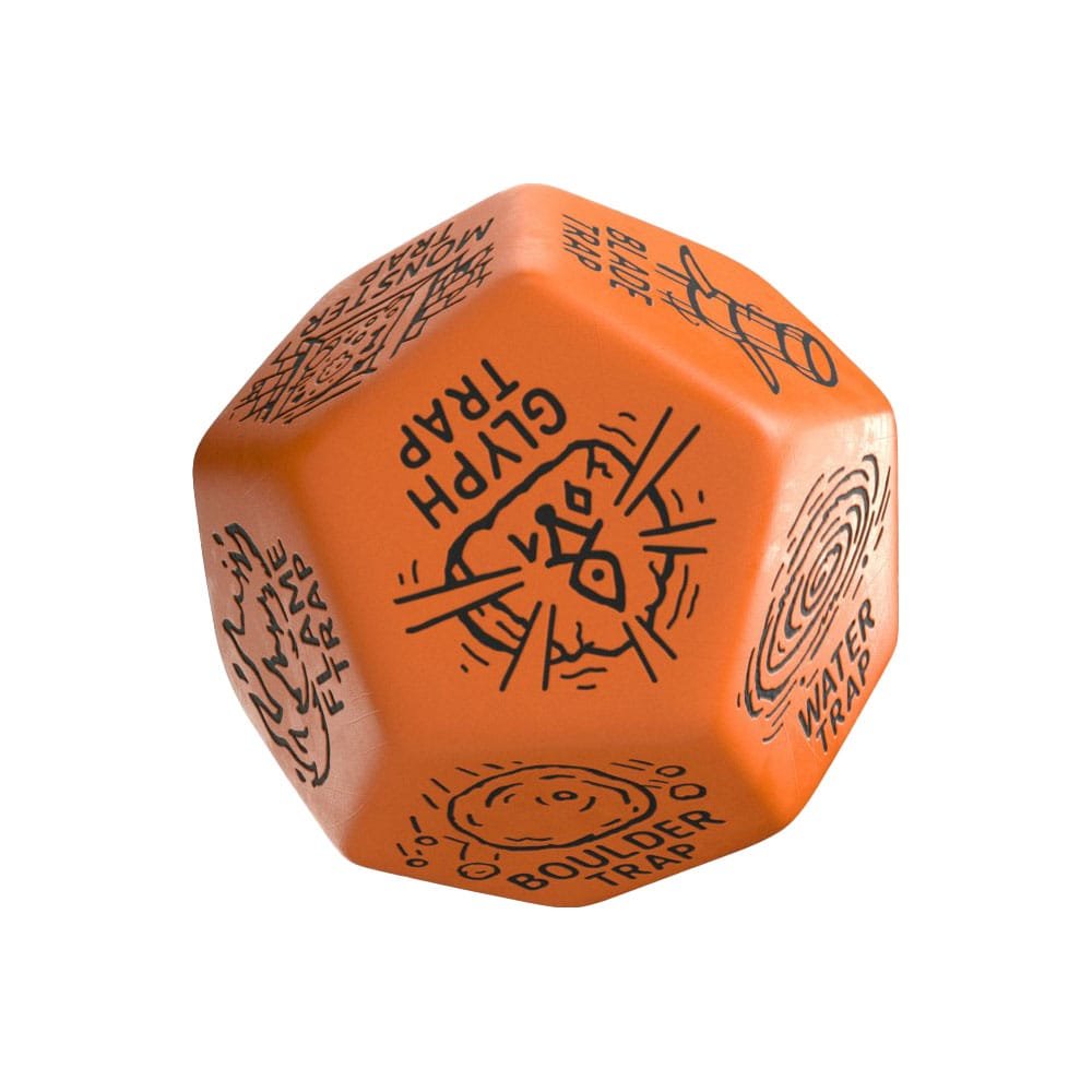 Viridian Jumbo dé Trap Generator Die D12 Orange - Viridian