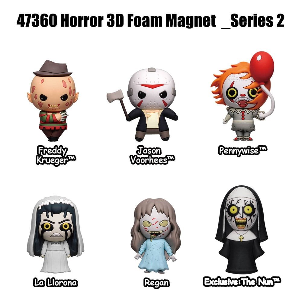 Warner Brother Horror pack aimants Series 2 Display (12) - cat-objets-collection