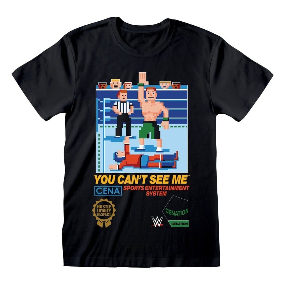 WWE T-Shirt Cena Can't See Me Black (S)