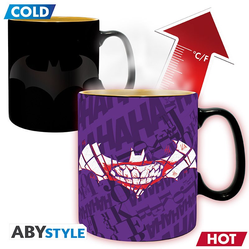 DC COMICS - Mug Heat Change - 460 ml -"Batman Matte"-carton - type-mugs-tasses