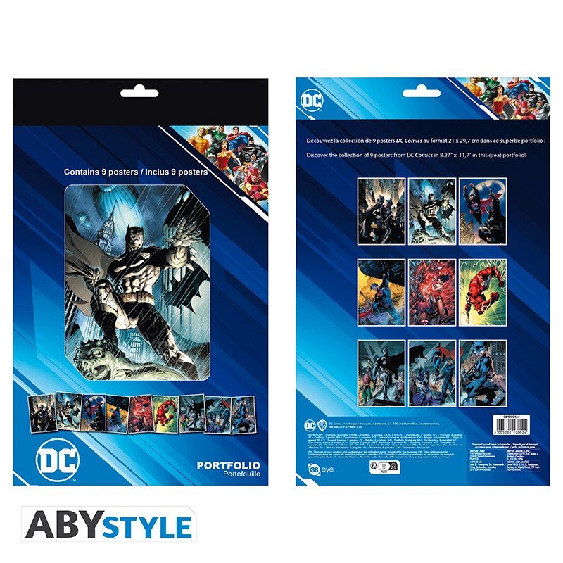 DC COMICS - Portfolio 9 posters "Justice League" (21x29,7) - cat-posters-affiches