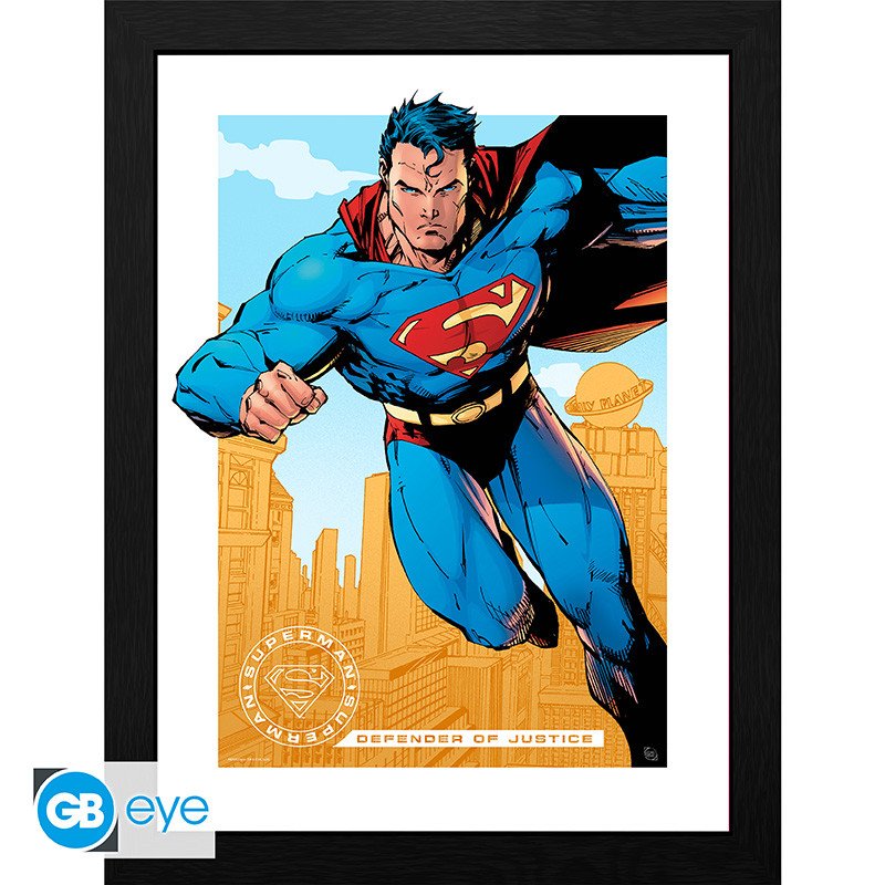 DC COMICS - Tirage encadré "Superman" (30x40) - cat-goodies