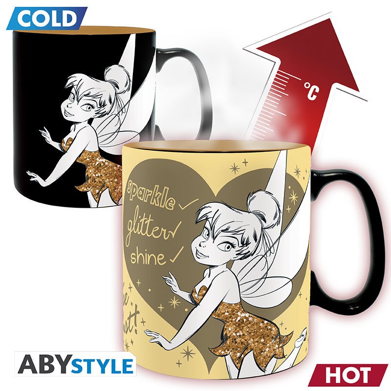 DISNEY - Mug Heat Change - 460 ml - Clochette Paillettes - boîte - type-mugs-tasses