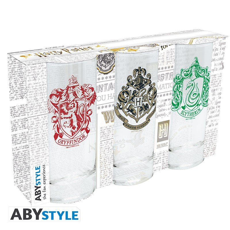 HARRY POTTER - Set de 3 verres - type-verres-sous-verres