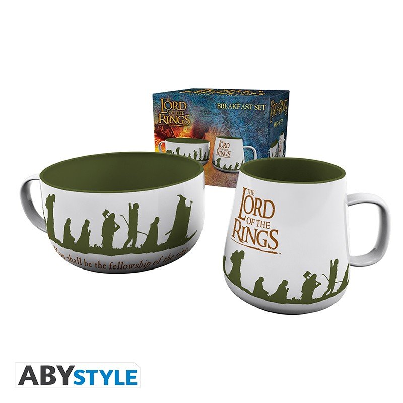 LORD OF THE RINGS - Set Petit Déjeuner Mug + Bol - Communauté Anneau - cat-mugs-tasses