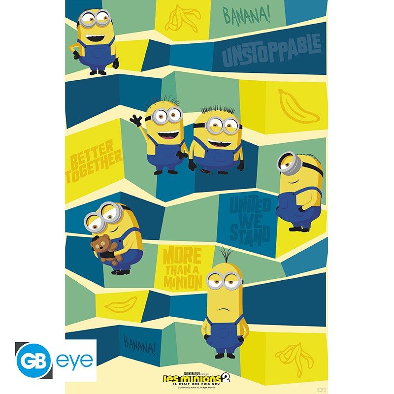MINIONS - Poster Maxi 91,5x61 - Les Minions sont partout - cat-deco-chambre