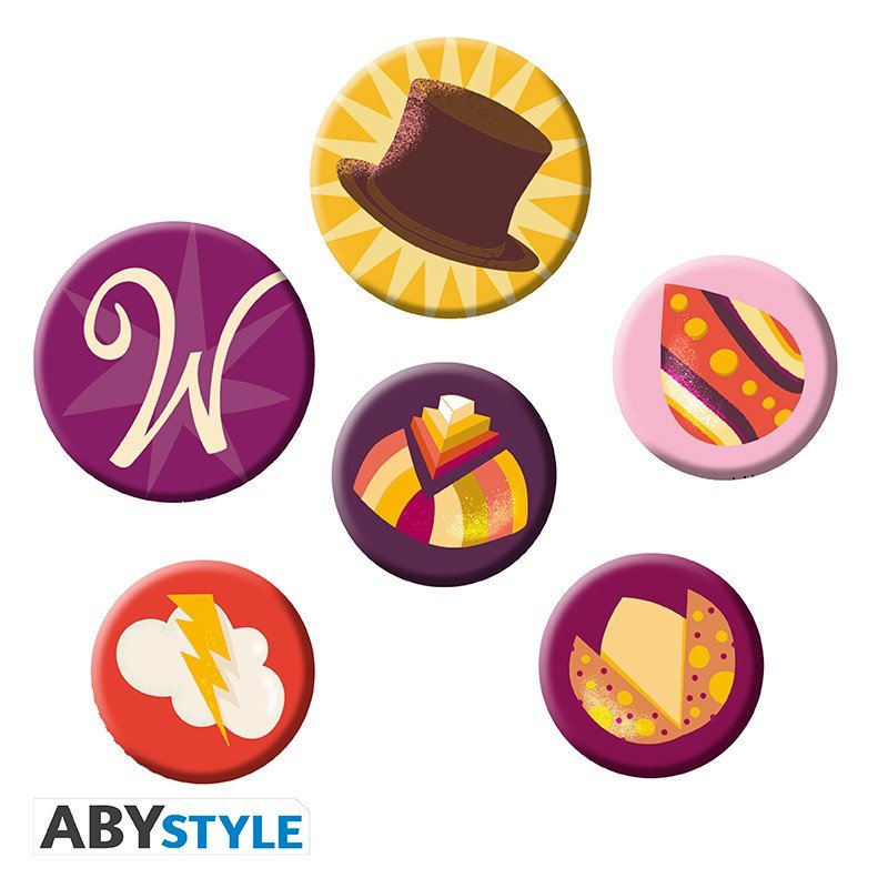 WONKA - Pack de Badges - Bonbons - Wonka