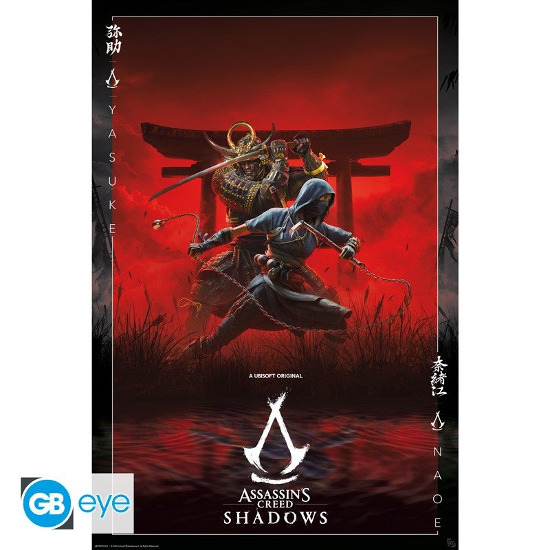 ASSASSIN'S CREED - Poster Maxi 91,5x61 - "Shadows key art" - type-posters-wallscrolls