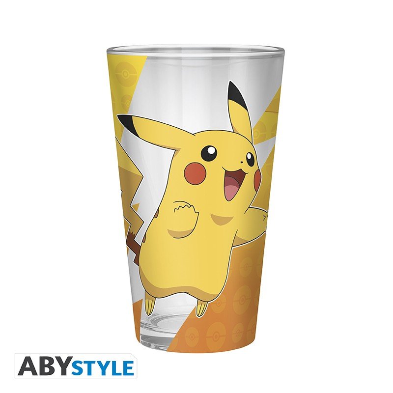 POKEMON - Verre XXL Premium - 400 ml - Pikachu effet métal - type-verres-sous-verres