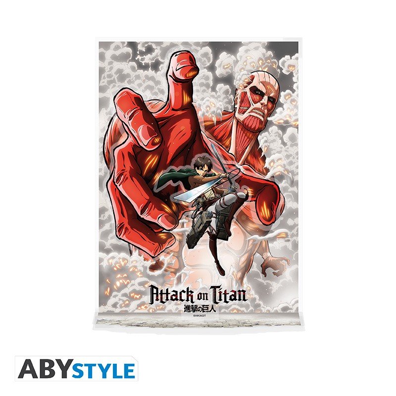 ATTACK ON TITAN - Acryl® Diorama - Eren vs Titan Colossal - attaque-des-titans - Goodies