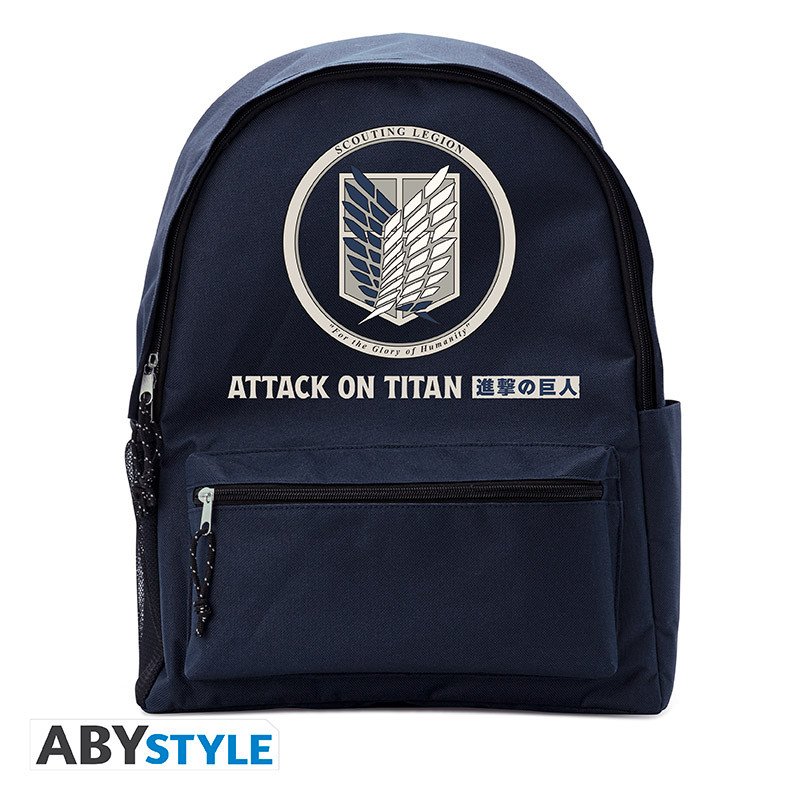 ATTACK ON TITAN - Sac à dos bleu - "Bataillon d'exploration" - attaque-des-titans - Goodies