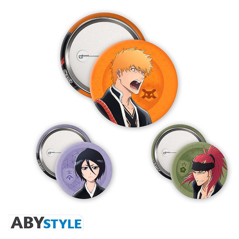 BLEACH TYBW - Pack de Badges - Ichigo, Rukia, Renji - bleach - Goodies