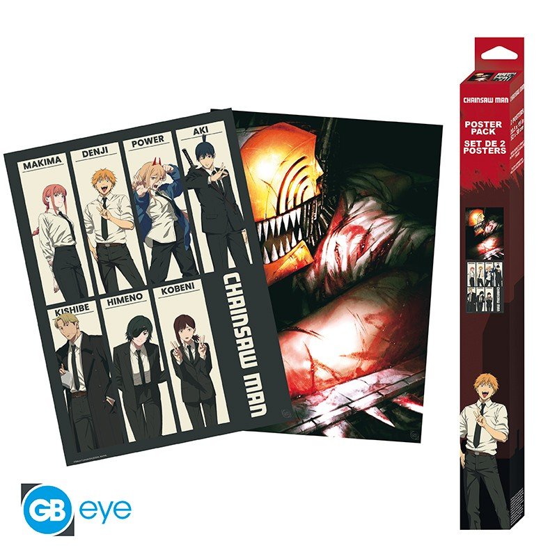 CHAINSAW MAN - Set 2 Posters Chibi 52x38 - Devil Hunters - chainsaw-man - Goodies