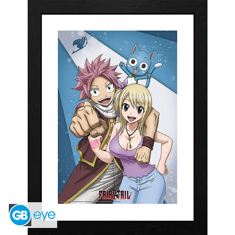 FAIRY TAIL - Tirage encadré "Natsu & Lucy" (30x40) - fairy-tail - Tableaux